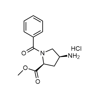 (2S,4S)-Methyl 4-amino-1-benzoylpyrrolidine-2-carboxylate hydrochloride 化学構造