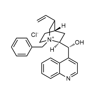 (2S,4S,5R)-1-Benzyl-2-((R)-hydroxy(quinolin-4-yl)methyl)-5-vinylquinuclidin-1-ium chloride Chemical Structure