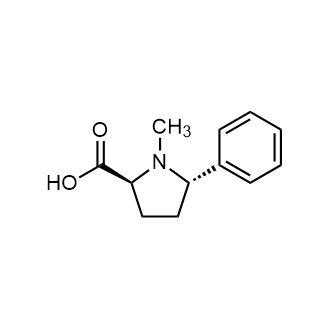 (2S,5S)-1-Methyl-5-phenylpyrrolidine-2-carboxylic acid Chemical Structure