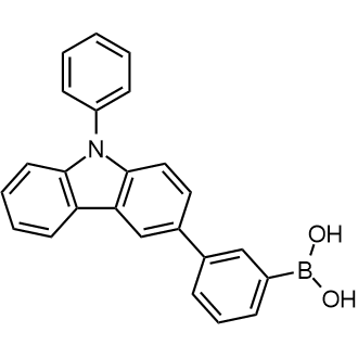 (3-(9-Phenyl-9H-carbazol-3-yl)phenyl)boronic acid Chemical Structure