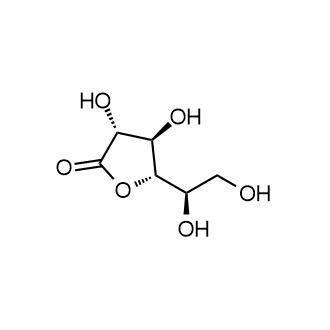 (3R,4R,5S)-5-((R)-1,2-dihydroxyethyl)-3,4-dihydroxydihydrofuran-2(3H)-one 化学構造