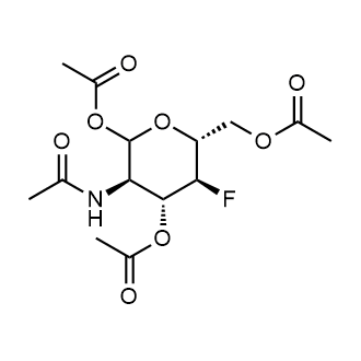 (3R,4R,5S,6R)-3-acetamido-6-(acetoxymethyl)-5-fluorotetrahydro-2H-pyran-2,4-diyl diacetate Chemical Structure