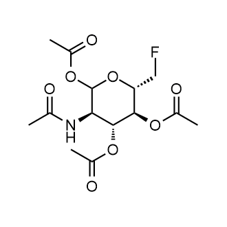 (3R,4R,5S,6S)-3-acetamido-6-(fluoromethyl)tetrahydro-2H-pyran-2,4,5-triyl triacetate Chemische Struktur