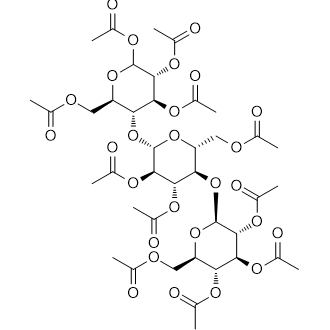 (3R,4S,5R,6R)-6-(acetoxymethyl)-5-(((2S,3R,4S,5R,6R)-3,4-diacetoxy-6-(acetoxymethyl)-5-(((2S,3R,4S,5R,6R)-3,4,5-triacetoxy-6-(acetoxymethyl)tetrahydro-2H-pyran-2-yl)oxy)tetrahydro-2H-pyran-2-yl)oxy)tetrahydro-2H-pyran-2,3,4-triyl triacetate التركيب الكيميائي