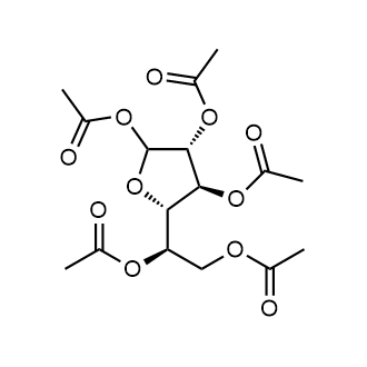 (3R,4S,5S)-5-((R)-1,2-diacetoxyethyl)tetrahydrofuran-2,3,4-triyl triacetate Chemical Structure