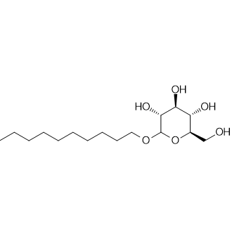 (3R,4S,5S,6R)-2-(decyloxy)-6-(hydroxymethyl)tetrahydro-2H-pyran-3,4,5-triol 化学構造