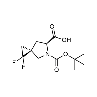 (3R,6S)-5-[(tert-butoxy)carbonyl]-1,1-difluoro-5-azaspiro[2.4]heptane-6-carboxylic acid Chemical Structure