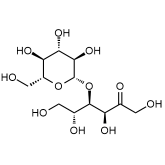 (3S,4R,5R)-1,3,5,6-tetrahydroxy-4-(((2S,3R,4S,5S,6R)-3,4,5-trihydroxy-6-(hydroxymethyl)tetrahydro-2H-pyran-2-yl)oxy)hexan-2-one Chemical Structure