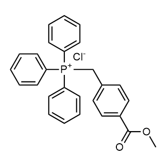 (4-(Methoxycarbonyl)benzyl)triphenylphosphonium chloride 化学構造