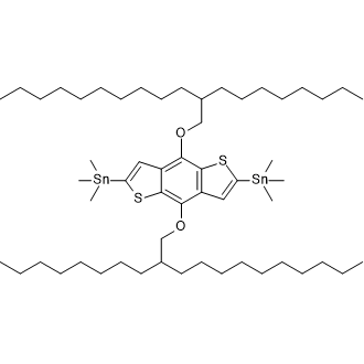 (4,8-Bis((2-octyldodecyl)oxy)benzo[1,2-b:4,5-b']dithiophene-2,6-diyl)bis(trimethylstannane) التركيب الكيميائي