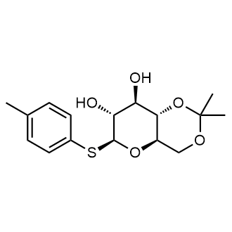 (4AR,6S,7R,8R,8aS)-2,2-dimethyl-6-(p-tolylthio)hexahydropyrano[3,2-d][1,3]dioxine-7,8-diol Chemical Structure