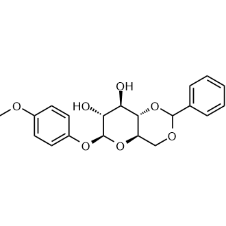 (4AR,6S,7R,8R,8aS)-6-(4-methoxyphenoxy)-2-phenylhexahydropyrano[3,2-d][1,3]dioxine-7,8-diol Chemical Structure