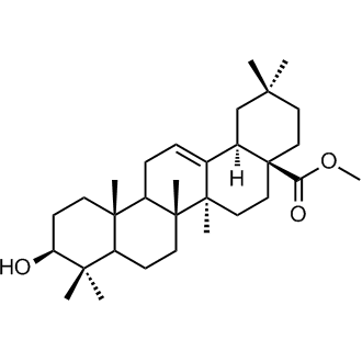 (4aS,6aS,6bR,10S,12aR,14bR)-methyl10-hydroxy-2,2,6a,6b,9,9,12a-heptamethyl-1,2,3,4,4a,5,6,6a,6b,7,8,8a,9,10,11,12,12a,12b,13,14b-icosahydropicene-4a-carboxylate Chemische Struktur