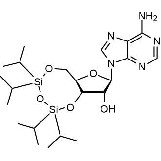 (6aR,8R,9R,9aS)-8-(6-Amino-9H-purin-9-yl)-2,2,4,4-tetraisopropyltetrahydro-6H-furo[3,2-f][1,3,5,2,4]trioxadisilocin-9-ol التركيب الكيميائي