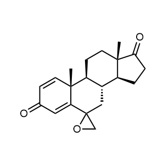 (8R,9S,10R,13S,14S)-10,13-dimethyl-7,8,9,10,11,12,13,14,15,16-decahydrospiro[cyclopenta[a]phenanthrene-6,2'-oxirane]-3,17-dione 化学構造