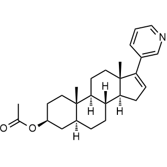 (8R,9S,10S,13S,14S)-10,13-dimethyl-17-(pyridin-3-yl)-2,3,4,5,6,7,8,9,10,11,12,13,14,15-tetradecahydro-1H-cyclopenta[a]phenanthren-3-yl acetate Chemische Struktur