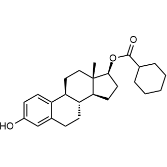 (8R,9S,13S,14S,17S)-3-hydroxy-13-methyl-7,8,9,11,12,13,14,15,16,17-decahydro-6H-cyclopenta[a]phenanthren-17-yl cyclohexanecarboxylate التركيب الكيميائي