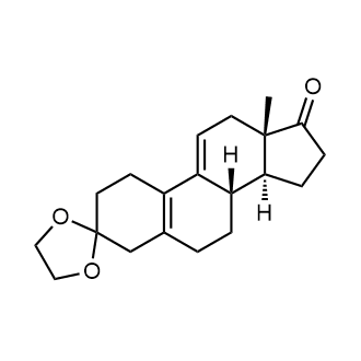 (8S,13S,14S)-13-Methyl-1,2,6,7,8,12,13,14,15,16-decahydrospiro[cyclopenta[a]phenanthrene-3,2'-[1,3]dioxolan]-17(4H)-one التركيب الكيميائي