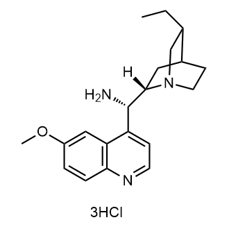 (8α,9S)-10,11-Dihydro-6'-methoxycinchonan-9-amineTrihydrochloride 化学構造