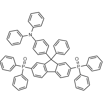 (9-(4-(Diphenylamino)phenyl)-9-phenyl-9H-fluorene-2,7-diyl)bis(diphenylphosphine oxide) Chemical Structure