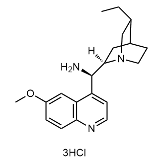 (9R)-10,11-Dihydro-6'-methoxycinchonan-9-amine Trihydrochloride Chemische Struktur