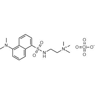 (Dansylaminoethyl)-tri-methyl-ammonium perchlorate Chemical Structure