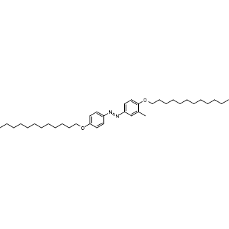 (E)-1-(4-(Dodecyloxy)-3-methylphenyl)-2-(4-(dodecyloxy)phenyl)diazene Chemische Struktur