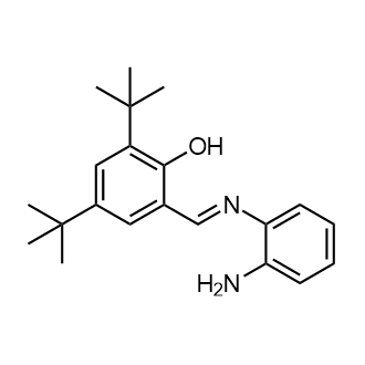 (E)-2-(((2-Aminophenyl)imino)methyl)-4,6-di-tert-butylphenol Chemical Structure