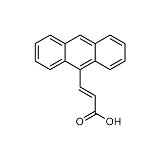 (E)-3-(Anthracen-9-yl)acrylic acid Chemical Structure