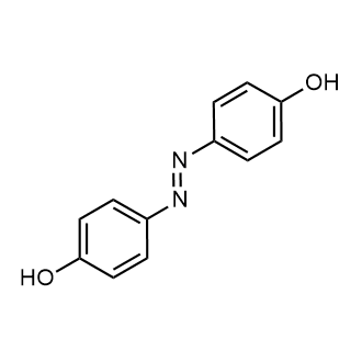 (E)-4,4'-(Diazene-1,2-diyl)diphenol 化学構造