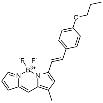 (E)-5,5-Difluoro-9-methyl-7-(4-propoxystyryl)-5H-dipyrrolo[1,2-c:2',1'-f][1,3,2]diazaborinin-4-ium-5-uide التركيب الكيميائي