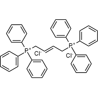 (E)-but-2-ene-1,4-diylbis(triphenylphosphonium) chloride 化学構造