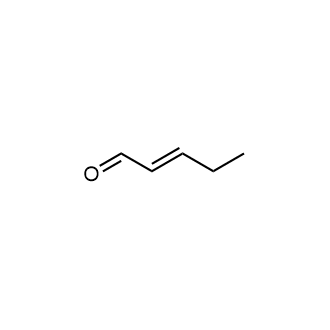 (E)-Pent-2-enal 化学構造