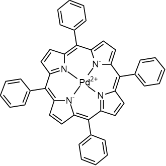 (meso-Tetraphenylporphyrinato)palladium Chemical Structure