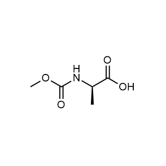 (Methoxycarbonyl)-D-alanine 化学構造