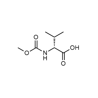 (R)-(+)-N-(Methoxycarbonyl)valine Chemical Structure