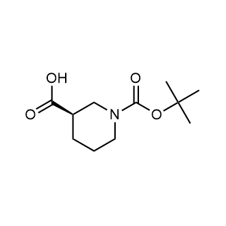 (R)-1-(tert-Butoxycarbonyl)piperidine-3-carboxylic acid Chemical Structure