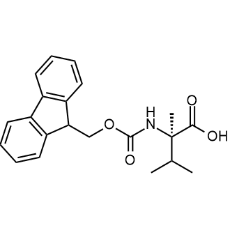 (R)-2-((((9H-Fluoren-9-yl)methoxy)carbonyl)amino)-2,3-dimethylbutanoic acid Chemical Structure