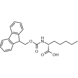 (R)-2-((((9H-Fluoren-9-yl)methoxy)carbonyl)amino)heptanoic acid Chemical Structure