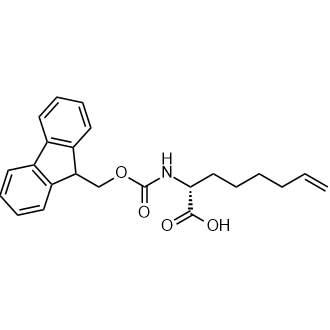 (R)-2-((((9H-Fluoren-9-yl)methoxy)carbonyl)amino)oct-7-enoic acid Chemical Structure