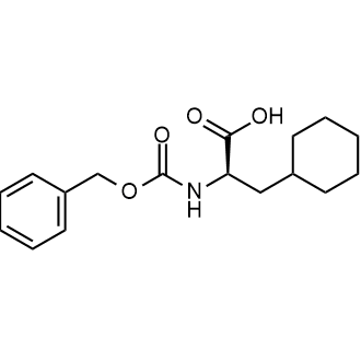 (R)-2-(((Benzyloxy)carbonyl)amino)-3-cyclohexylpropanoic acid Chemische Struktur