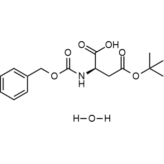 (R)-2-(((Benzyloxy)carbonyl)amino)-4-(tert-butoxy)-4-oxobutanoic acid hydrate التركيب الكيميائي