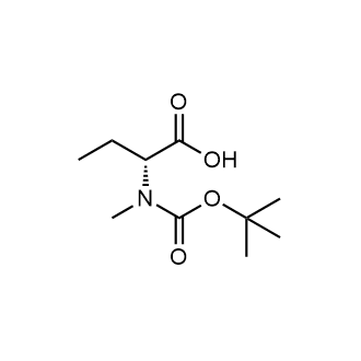 (R)-2-((tert-Butoxycarbonyl)(methyl)amino)butanoic acid Chemical Structure