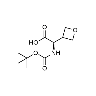 (R)-2-((tert-Butoxycarbonyl)amino)-2-(oxetan-3-yl)acetic acid Chemical Structure