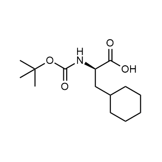 (R)-2-((tert-Butoxycarbonyl)amino)-3-cyclohexylpropanoic acid Chemische Struktur