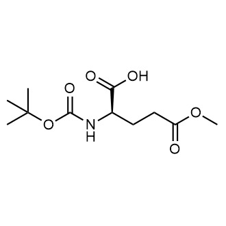 (R)-2-((tert-Butoxycarbonyl)amino)-5-methoxy-5-oxopentanoic acid Chemical Structure