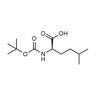 (R)-2-((tert-Butoxycarbonyl)amino)-5-methylhexanoic acid Chemical Structure