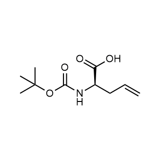 (R)-2-((tert-Butoxycarbonyl)amino)pent-4-enoic acid التركيب الكيميائي