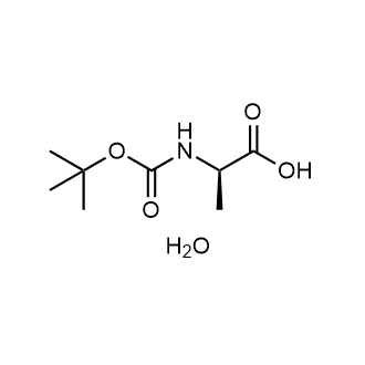 (R)-2-((tert-Butoxycarbonyl)amino)propanoic acid hydrate Chemical Structure