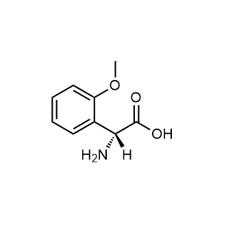 (R)-2-Amino-2-(2-methoxyphenyl)acetic acid 化学構造